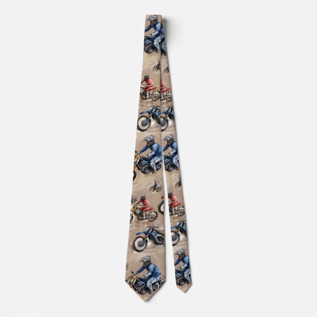 Motocross off-road art  tie (Front)
