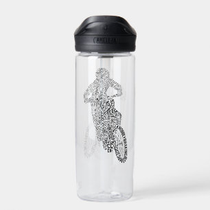 Motocross Off Road Trial Bike Word Art Water Bottle