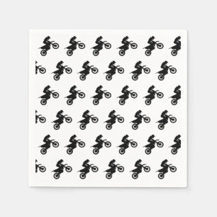 Motocross Paper Napkins, Dirt Bike Racing Party Napkin