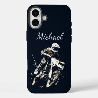 Motocross Quote Sport Motorcycle Racing  Customise iPhone 16 Plus Case