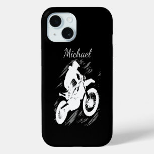 Motocross Quote Sport Motorcycle Racing Customise iPhone 15 Case