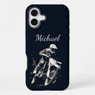 Motocross Quote Sport Motorcycle Racing Customise iPhone 16 Plus Case