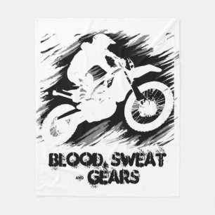 Motocross Quote Sport Motorcycle Racing Quote Fleece Blanket