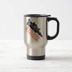 Motocross race travel mug