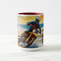 Motocross Racer at Beach Race