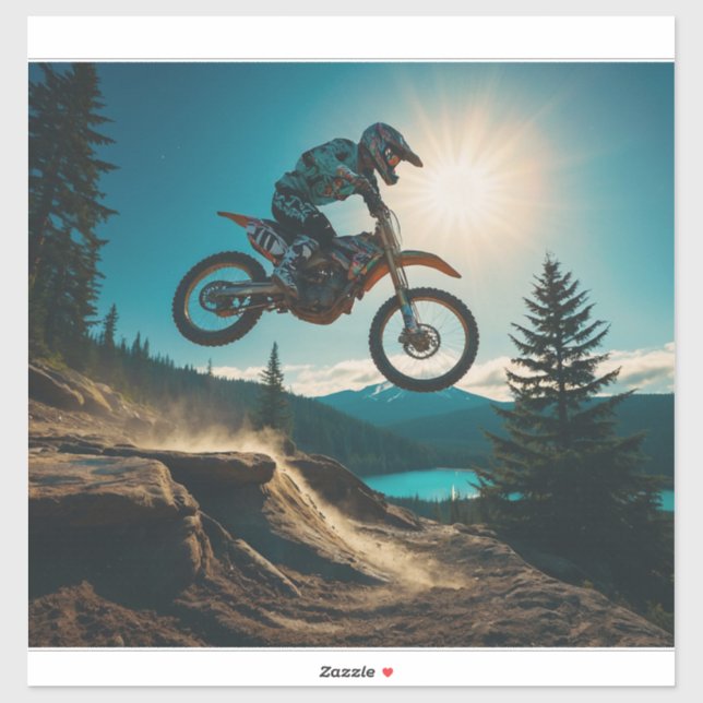 Motocross Racer at Spirit Lake (Sheet)