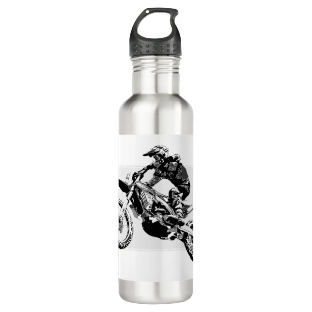 Motocross Racer Design    710 Ml Water Bottle (Front)