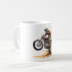 Motocross Racing Action Graphic Coffee Mug