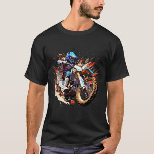 Motocross Racing Fast Speed Competition Abstract T-Shirt