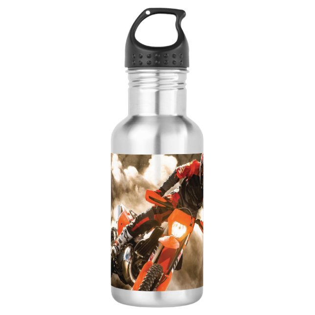 Motocross Rider 532 Ml Water Bottle (Front)