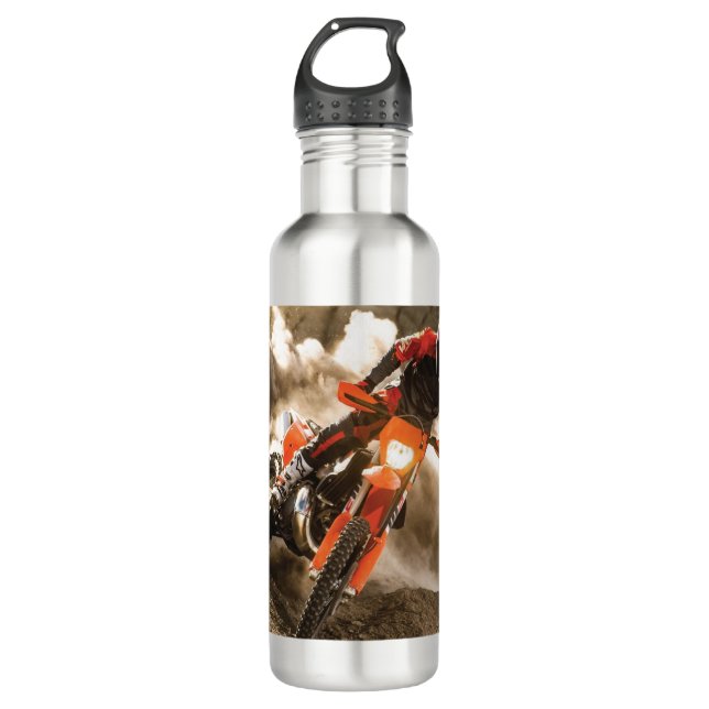 Motocross Rider 710 Ml Water Bottle (Front)
