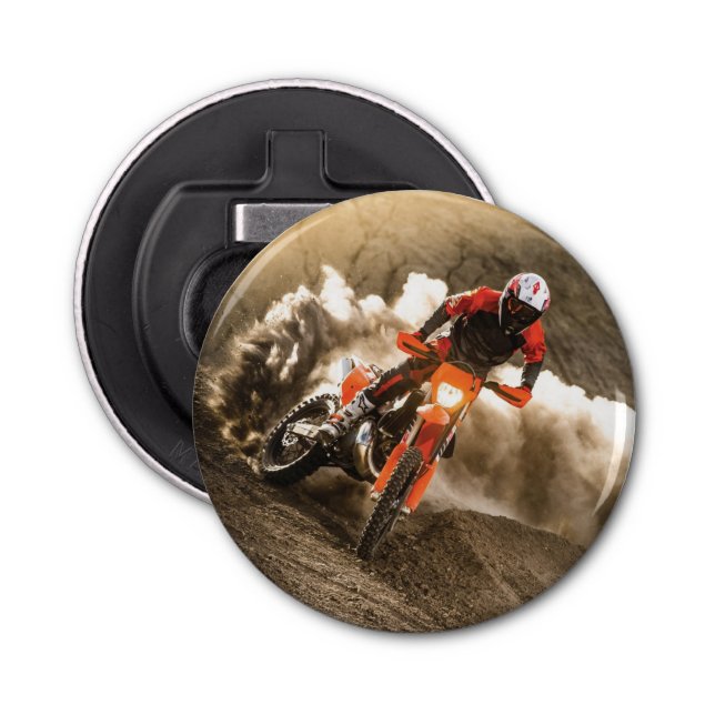 Motocross Rider Bottle Opener (Front)