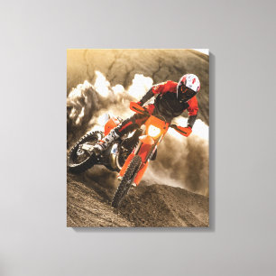 Motocross Rider Canvas Print