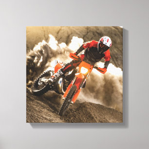 Motocross Rider Canvas Print