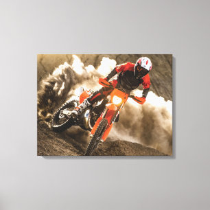 Motocross Rider Canvas Print