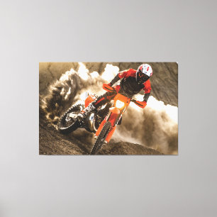 Motocross Rider Canvas Print
