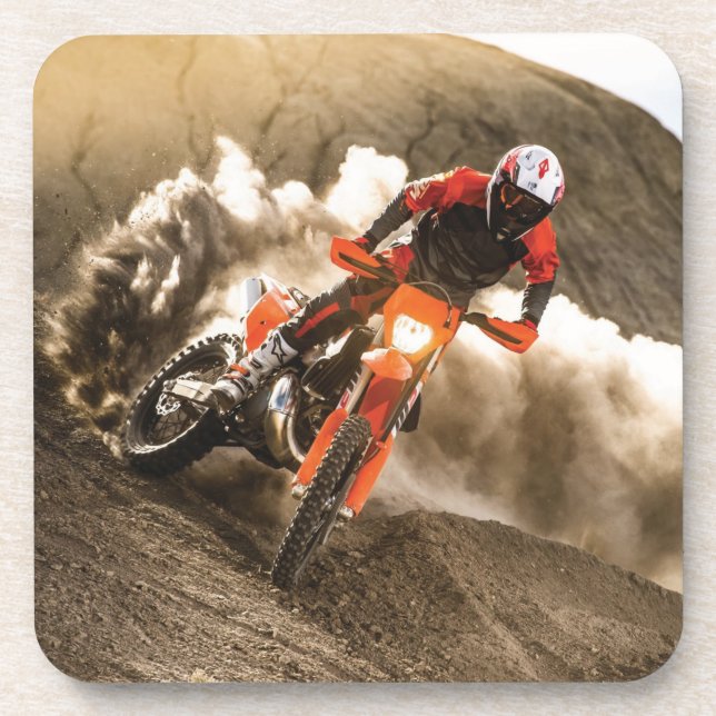 Motocross Rider Coaster (Front)