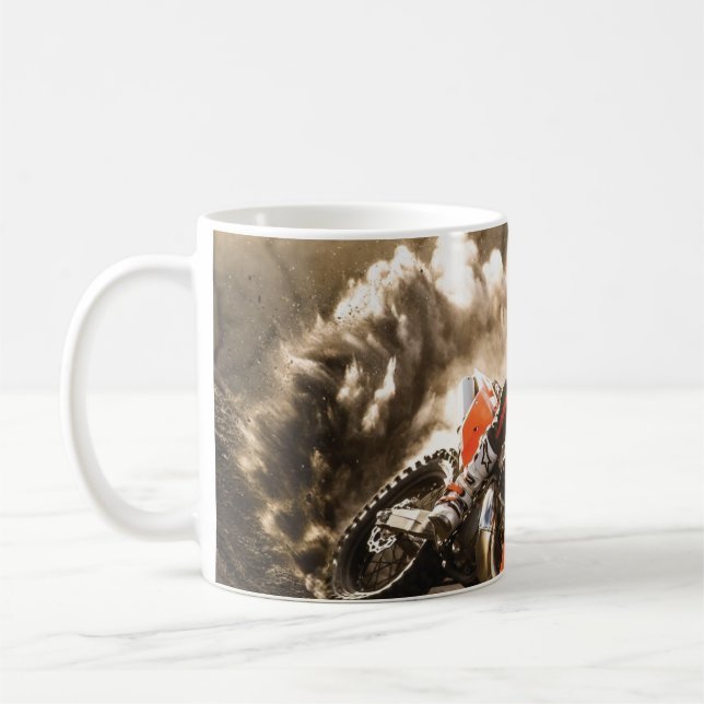 Motocross Rider Coffee Mug (Left)