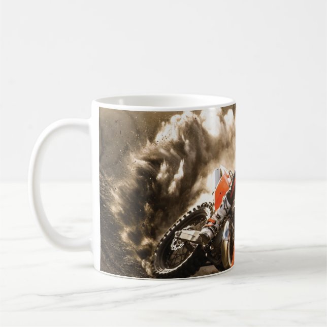 Motocross Rider Coffee Mug (Left)