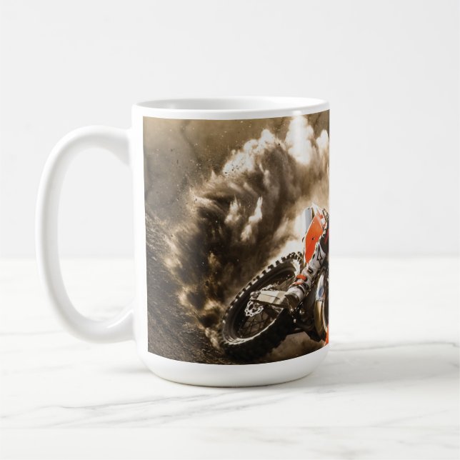 Motocross Rider Coffee Mug (Left)