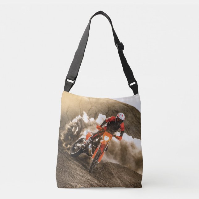 Motocross Rider Crossbody Bag (Front)