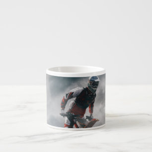 Motocross rider espresso cup