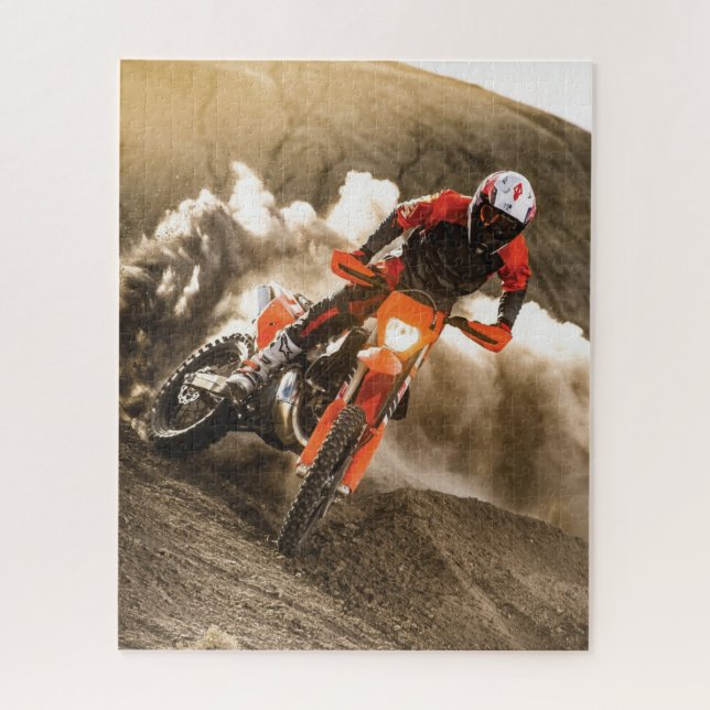 Motocross Rider Jigsaw Puzzle (Vertical)