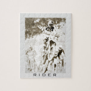 Motocross rider jigsaw puzzle