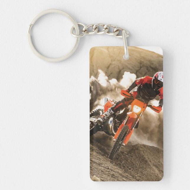 Motocross Rider Key Ring (Front)