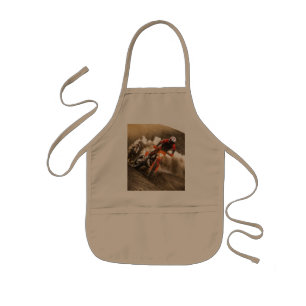 Motocross Rider Kids Apron