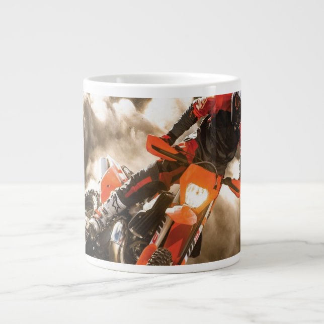 Motocross Rider Large Coffee Mug (Front)
