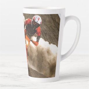 Motocross Rider Latte Mug