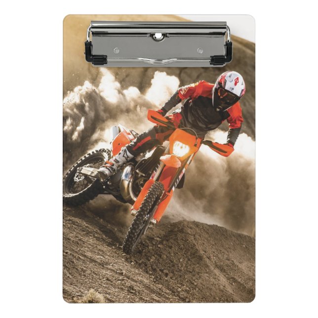 Motocross Rider Mini Clipboard (Front)