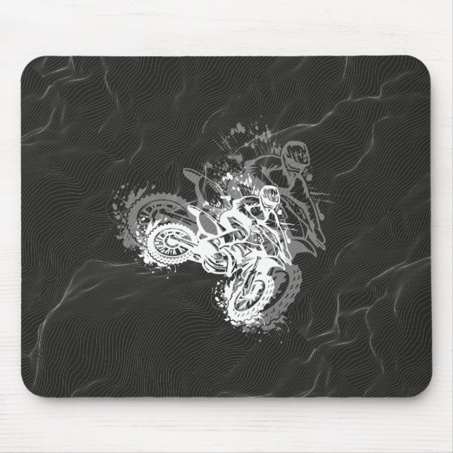 motocross rider  mouse mat (Front)