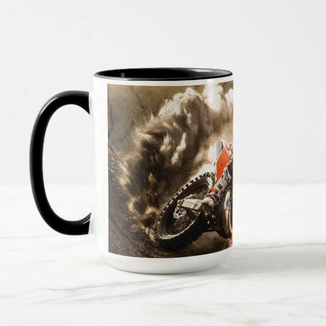 Motocross Rider Mug (Left)