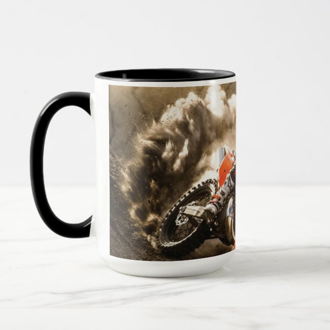 Motocross Rider Mug (Left)