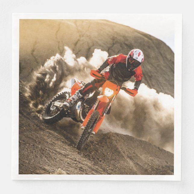 Motocross Rider Napkin (Front)