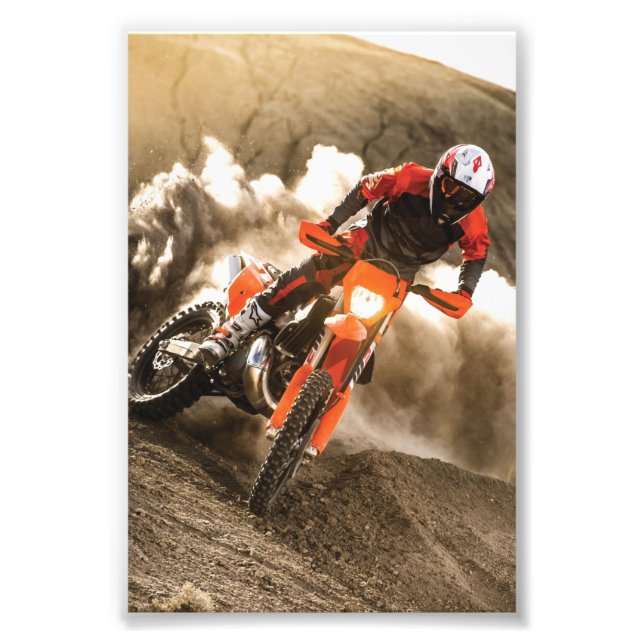 Motocross Rider Photo Print (Front)