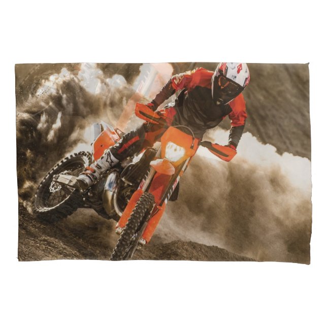 Motocross Rider Pillowcase (Front)