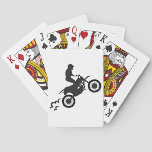 Motocross Rider Playing Cards