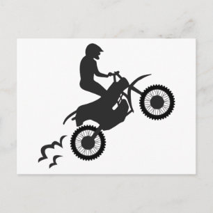 Motocross Rider Postcard
