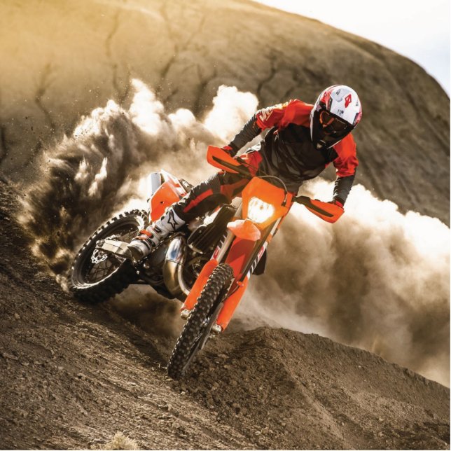 Motocross Rider Standing Photo Sculpture (Front)