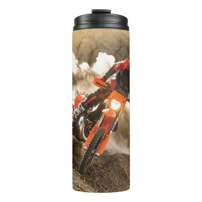 Motocross Rider Thermal Tumbler (Front)