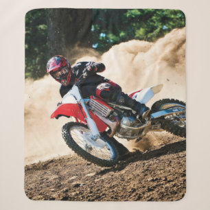 Motocross rider throw pillow