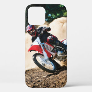 Motocross rider throw pillow iPhone 12 case