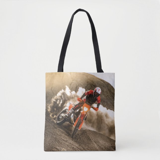 Motocross Rider Tote Bag (Front)
