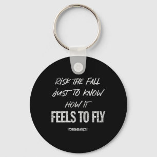 Motocross Risk The Fall Halloween Retro Fall Hallo Key Ring