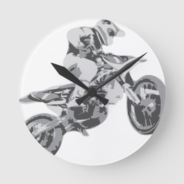 Motocross Round Clock (Front)