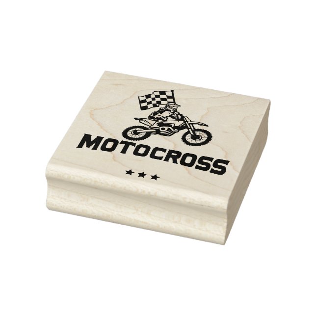 Motocross Rubber Stamp (Stamp)