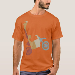 Motocross Seatgrab Retro Style Vintage 1096 T-Shirt